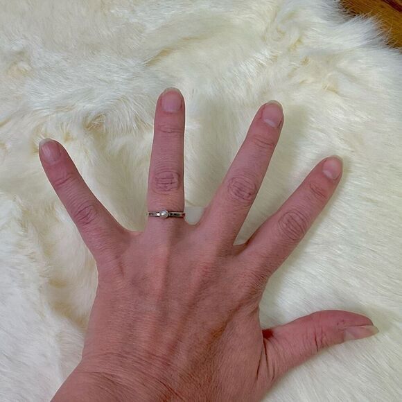 NWT Peyote Bird Designs Free Spirit Sterling Silver Pearl Ring Size 6.5 - Picture 3 of 4